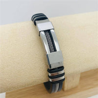 Men's Silicone Titanium Steel  Bracelet - MJ/BC