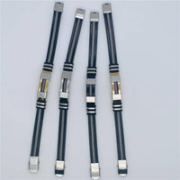 Men's Silicone Titanium Steel  Bracelet - MJ/BC