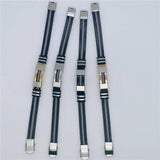 Men's Silicone Titanium Steel  Bracelet - MJ/BC