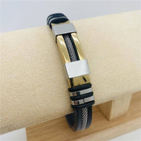 Men's Silicone Titanium Steel  Bracelet - MJ/BC